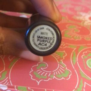 MAC Smoked Purple matte lipstick